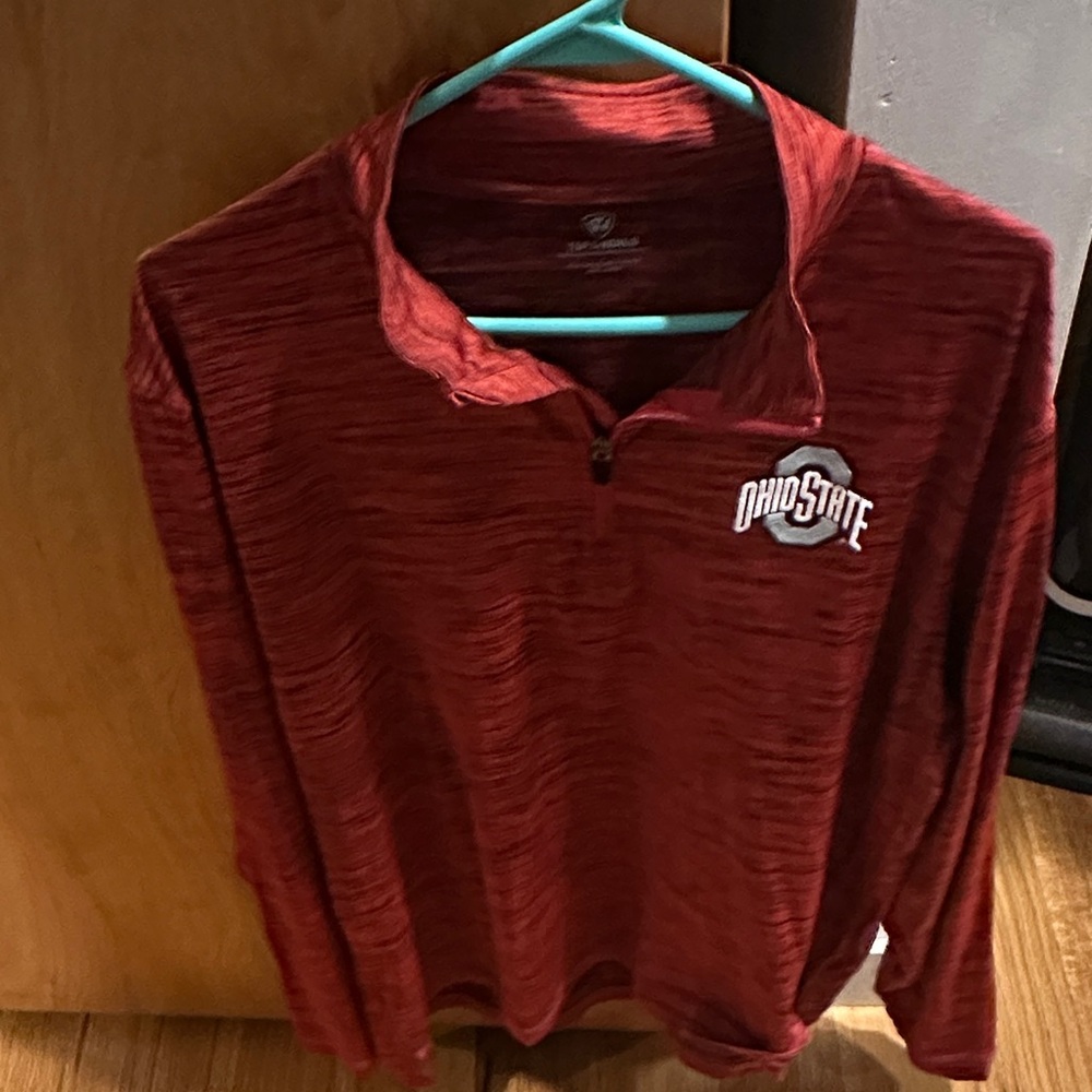 Top of the World Red Zip Up Sweater